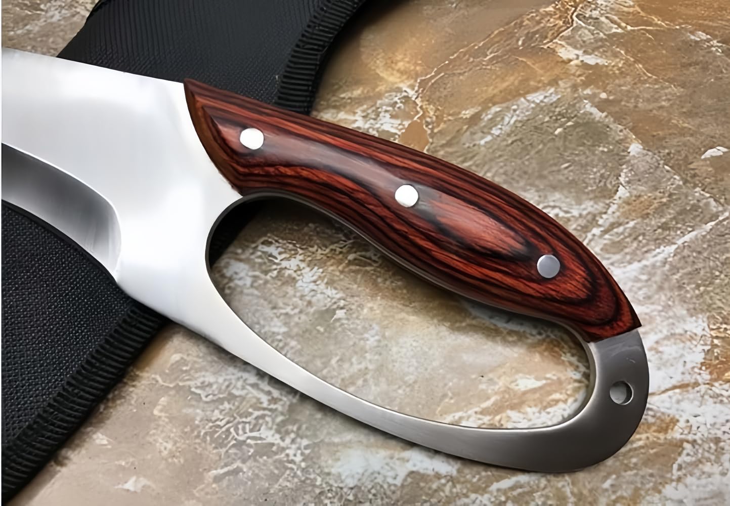 FARDEER Knife Cuchillo de Herramienta para Acampar al Aire Libre K917 Hoja forjada con precisión de, Herramienta de Camping para Pesca, Caza, Actividad Deportiva