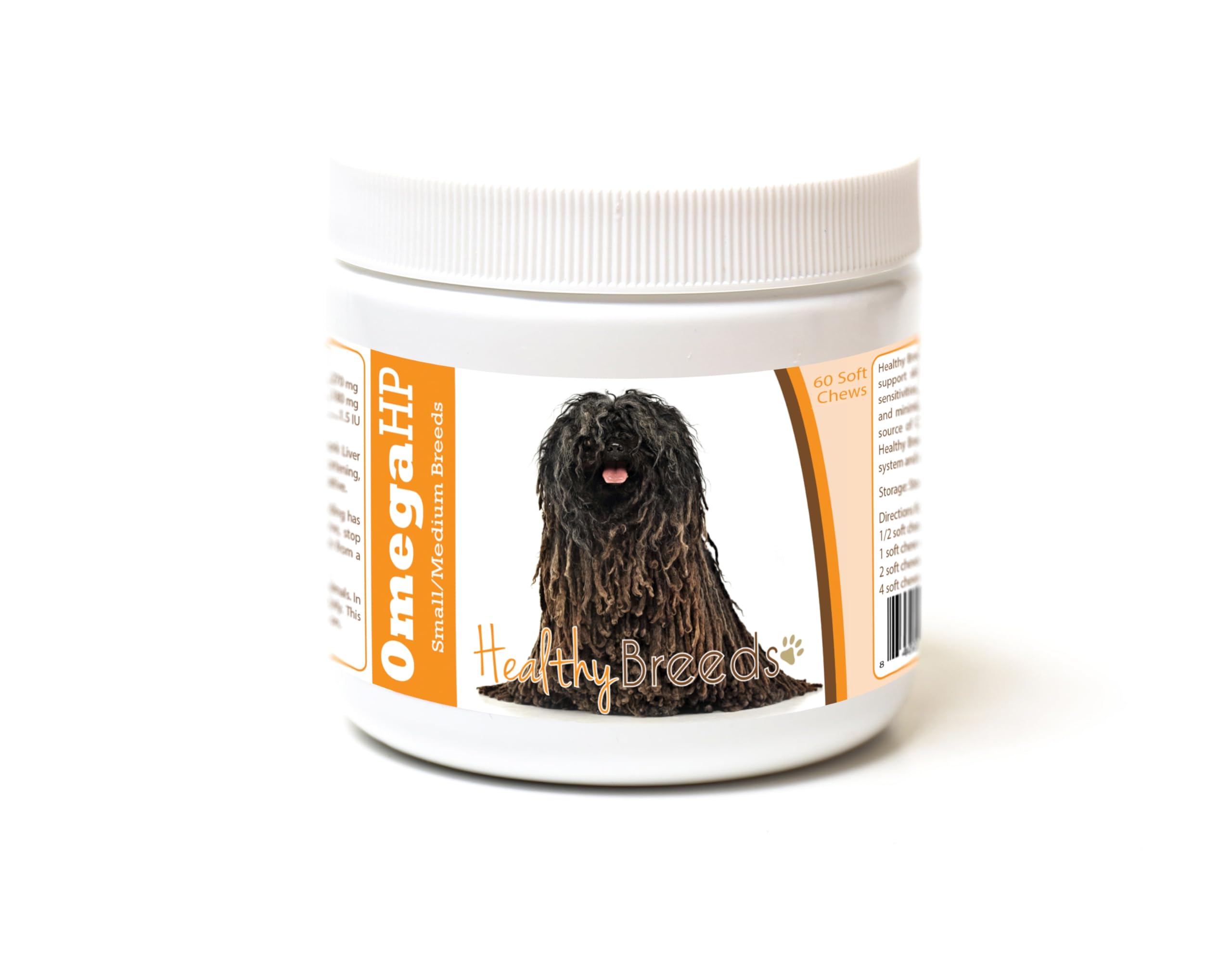 Healthy Breeds Pulik Omega HP Fatty Acid Skin and Coat Support Soft Chews 60 Count