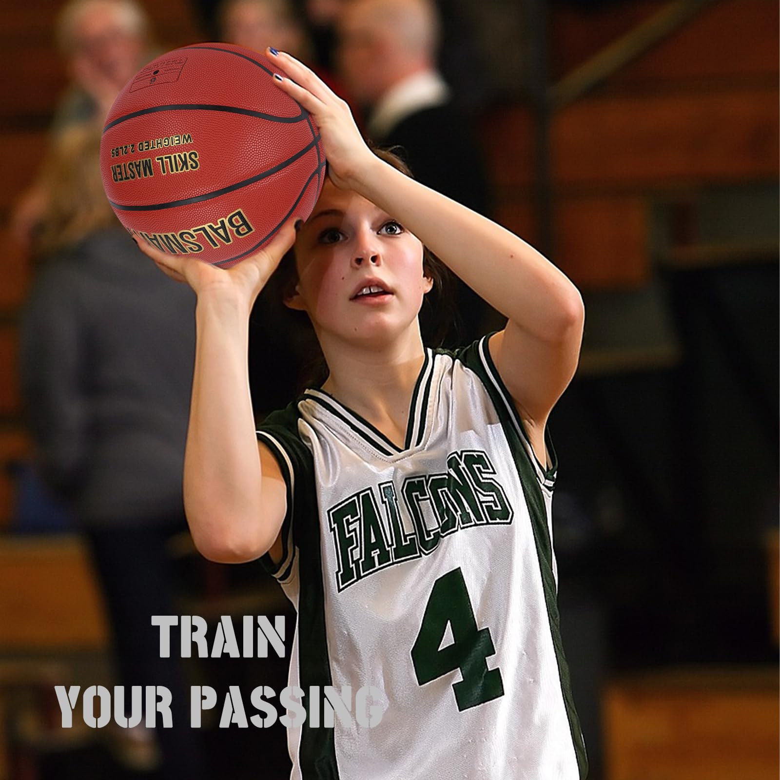 Koszykówka obciążeniowa 1,4 kg / 1,0 kg 75 cm / 72 cm do treningu – Skill Master Heavy Training Basketball dla poprawy obsługi piłki, podawania i odbijania