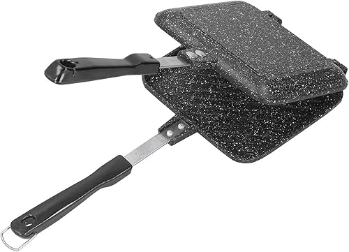 Sartén de doble cara, sándwich caliente de aluminio para hacer panini, máquina de quesos a la parrilla, antiadherente, tostadora de sándwich, prensa