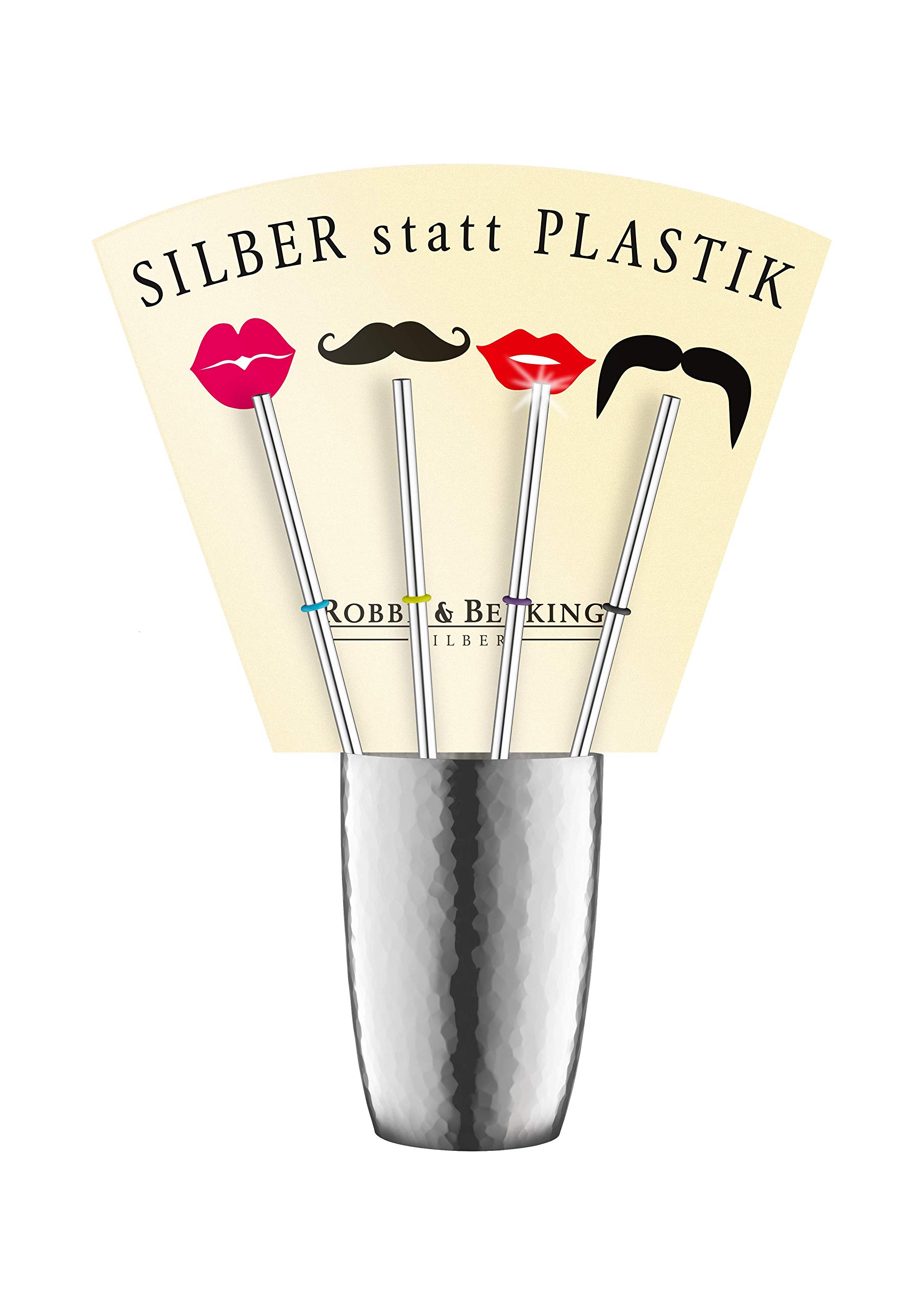 Robbe & Berking Trinkhalm | Strohhalm (90g versilbert)