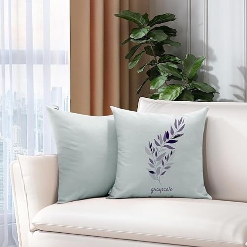 Vista 26 de Thmyo Paquete de 2 fundas de almohada cuadradas decorativas de algodón, fundas de almohada de sublimación en blanco, fundas de cojín blancas