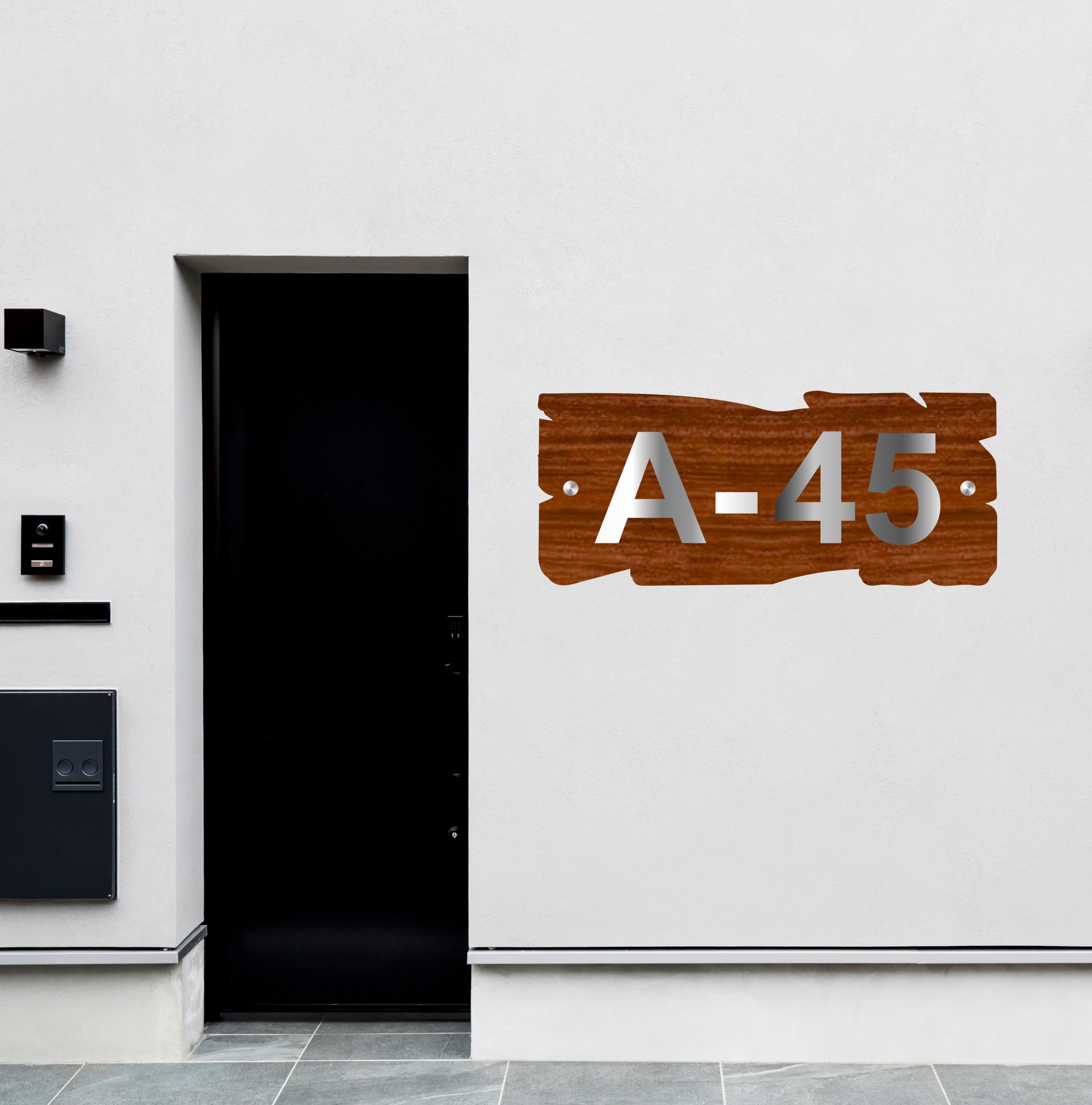 Custom Door Number Plate for Home Entrance, Apartments, Hotel & Hospital- Personalized Flat Number Sign Board for House & Villa | 7 x 3 Inch — Amazon image 5
