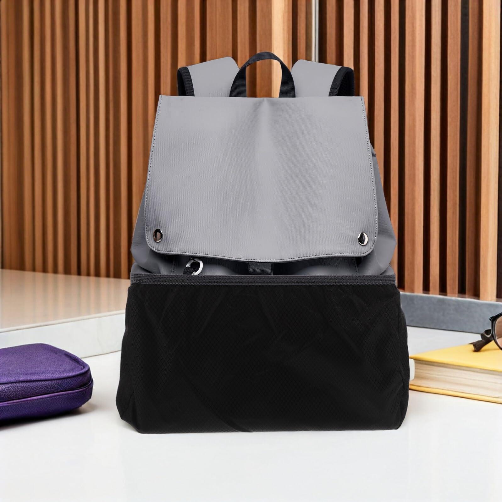 Gatuida Funda Protectora Inferior para Mochila 2 Piezas y Resistente al Desgaste, Cubierta Negra Elástica para Senderismo, Camping y Viajes al Aire Libre