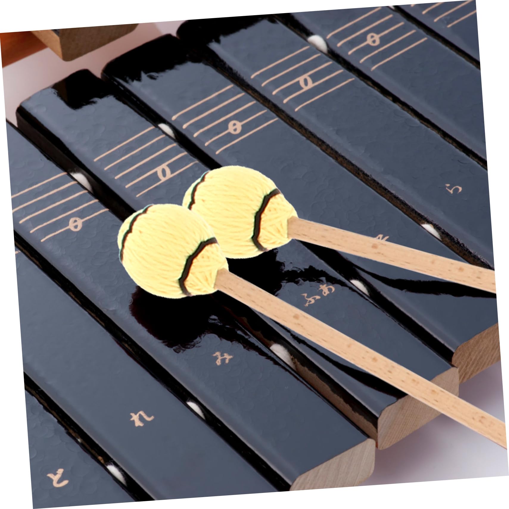 Toddmomy 2Pcs Maple Marimba Mallets Instrument Sticks for Musicians Durable Drum Hammers with Excellent Craftsmanship and Smooth Finish Marimba Accessories for Practice