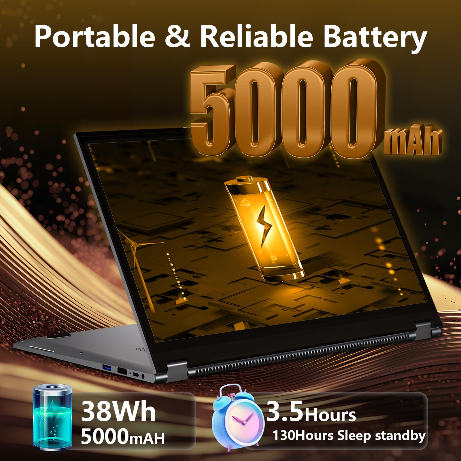 Ordenador Portátil 2 en 1 AMD Ryzen 3 3200U 16GB LPDDR4 512GB SSD Pantalla Táctil 360°