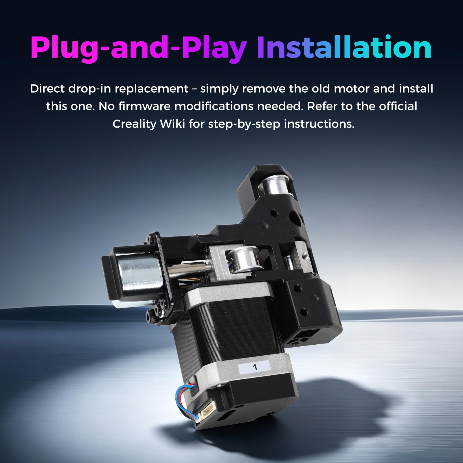 Creality Kit de motor original para el eje X del K2 Plus, motor paso a paso 42-48 original con tecnología de control FOC, motor de repuesto de alta precisión para el eje X de la impresora 3D Creality