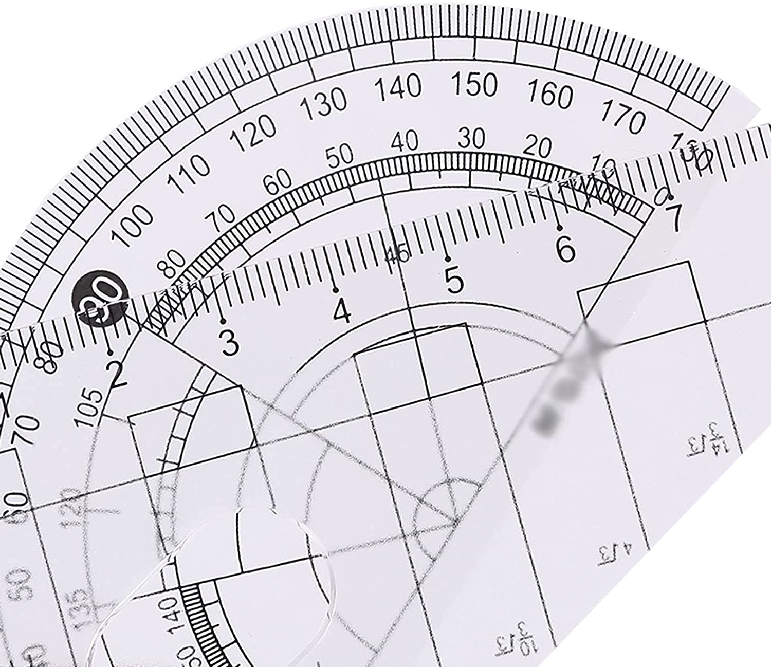 AKAZI Geometrie-Set Mathematik-Kompass Mathematik-Kompass und Winkelmesser Geometrie-Werkzeug-Set Geometrie-Set Aufbewahrungsbox Bürobedarf Schwarzes Kompass-Set