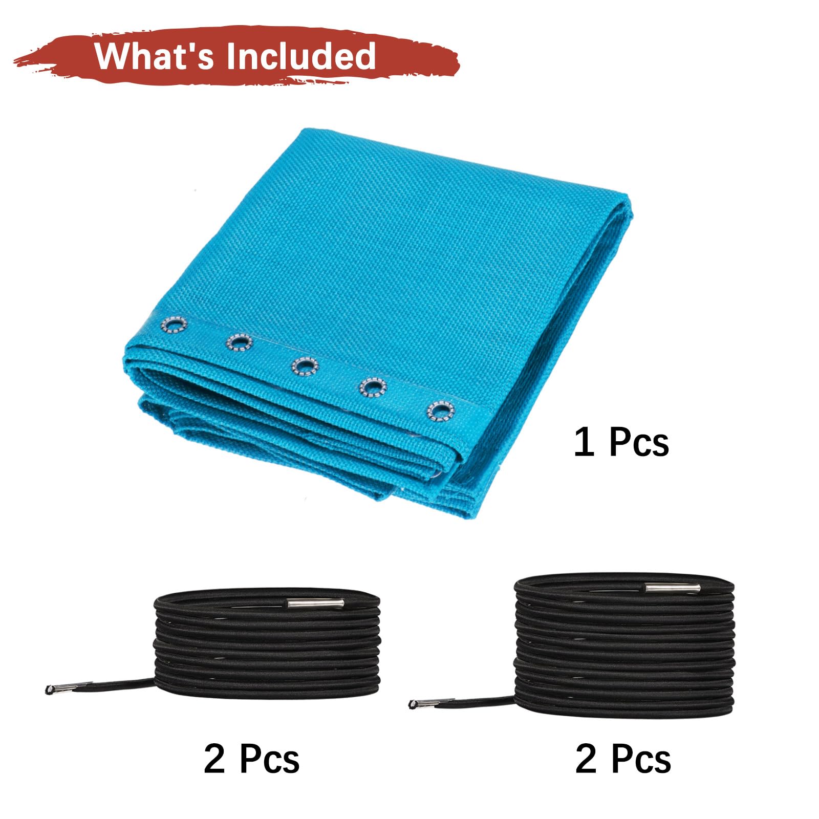 Tela de repuesto de silla de gravedad cero, tela de repuesto para silla de patio, kit de cables de reparación de sillas para el hogar, playa, protección de repuesto (azul cielo)