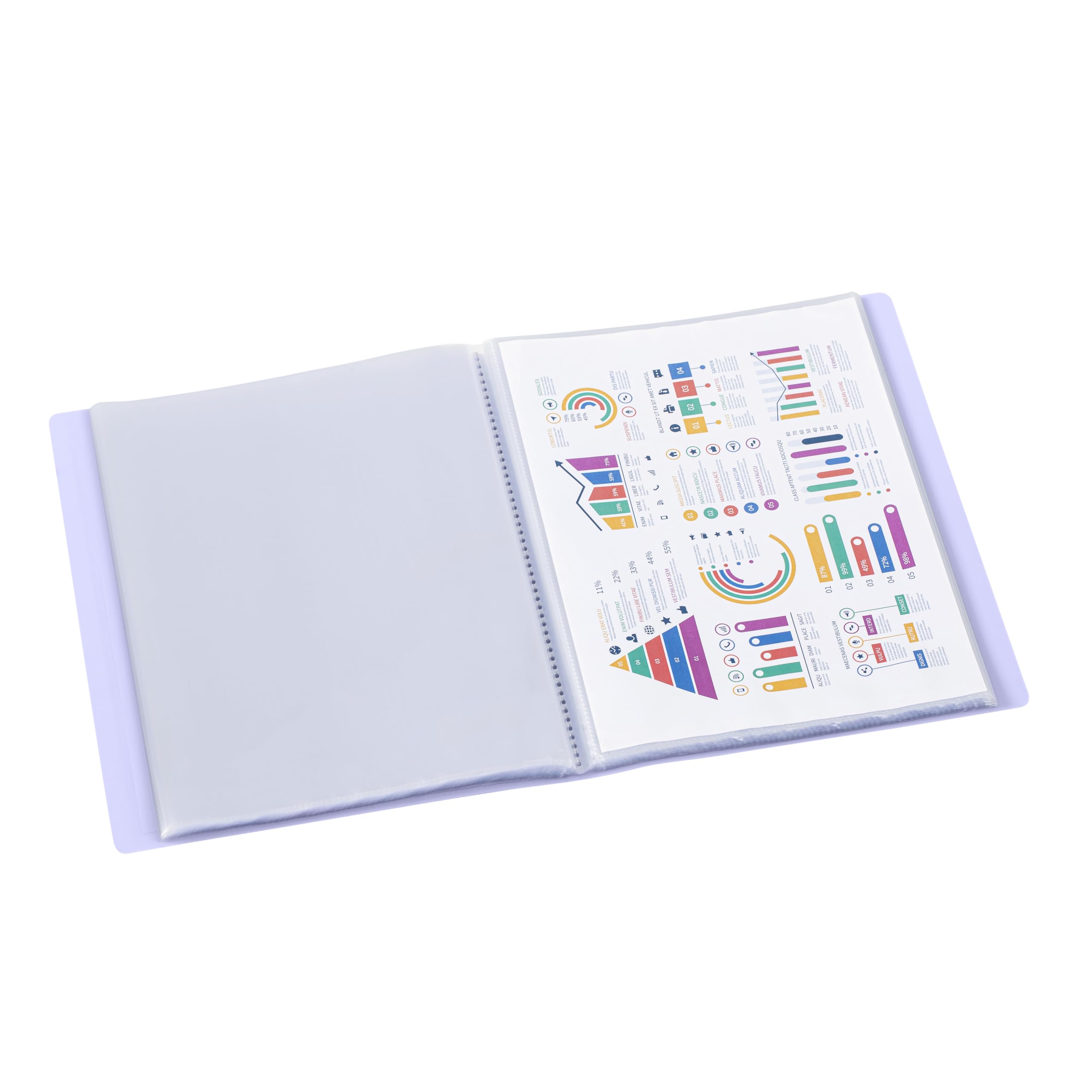 Viquel - Documentenmap A4-formaat - 60 weergaven (30 hoesjes) Propysoft - Transparante en gladde hoezen - Doorschijnend roze Viquel - Documentenmap A4-formaat - 60 weergaven (30 hoesjes) Propysoft - Transparante en gladde hoezen - Doorschijnend roze