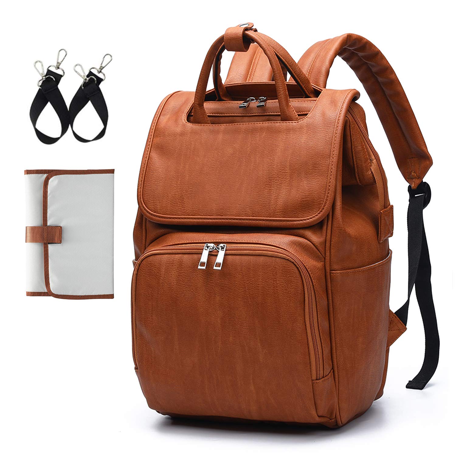tan diaper bag backpack