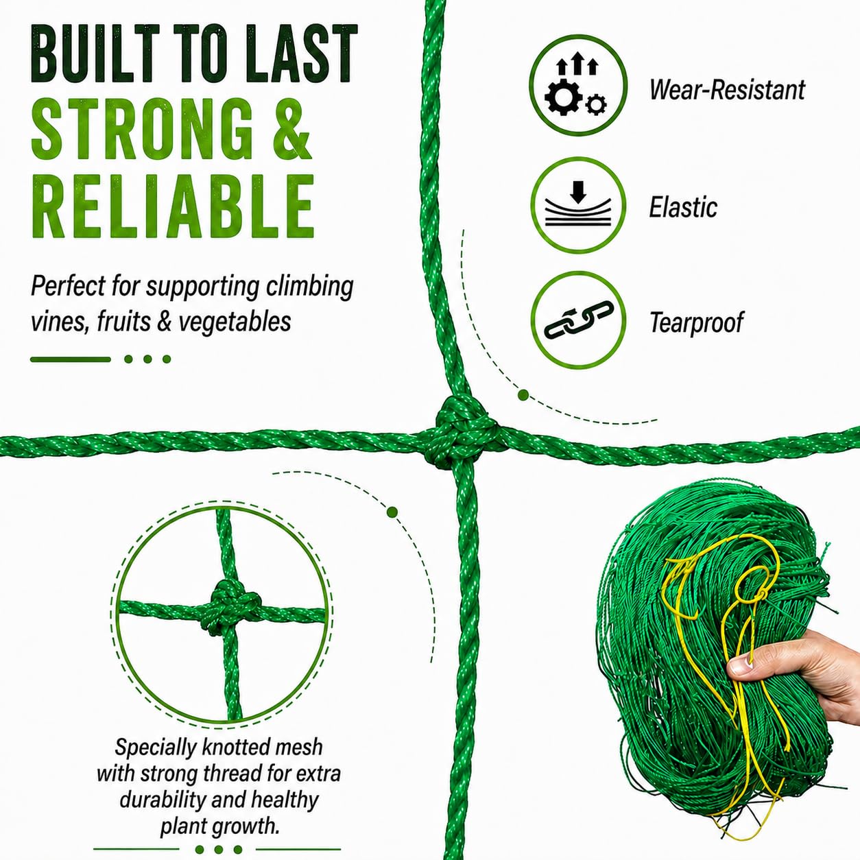 Climbing Plant Trellis Net - 3x6 Feet -5