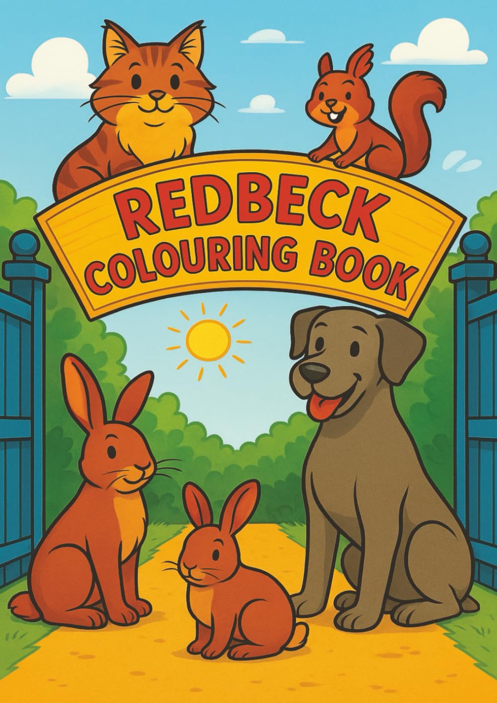 Redbeck Animal Friends: A Colouring Adventure: Rabbits, Dogs, Foxes and Friends to Colour and Explore (Redbeck Colouring Books)