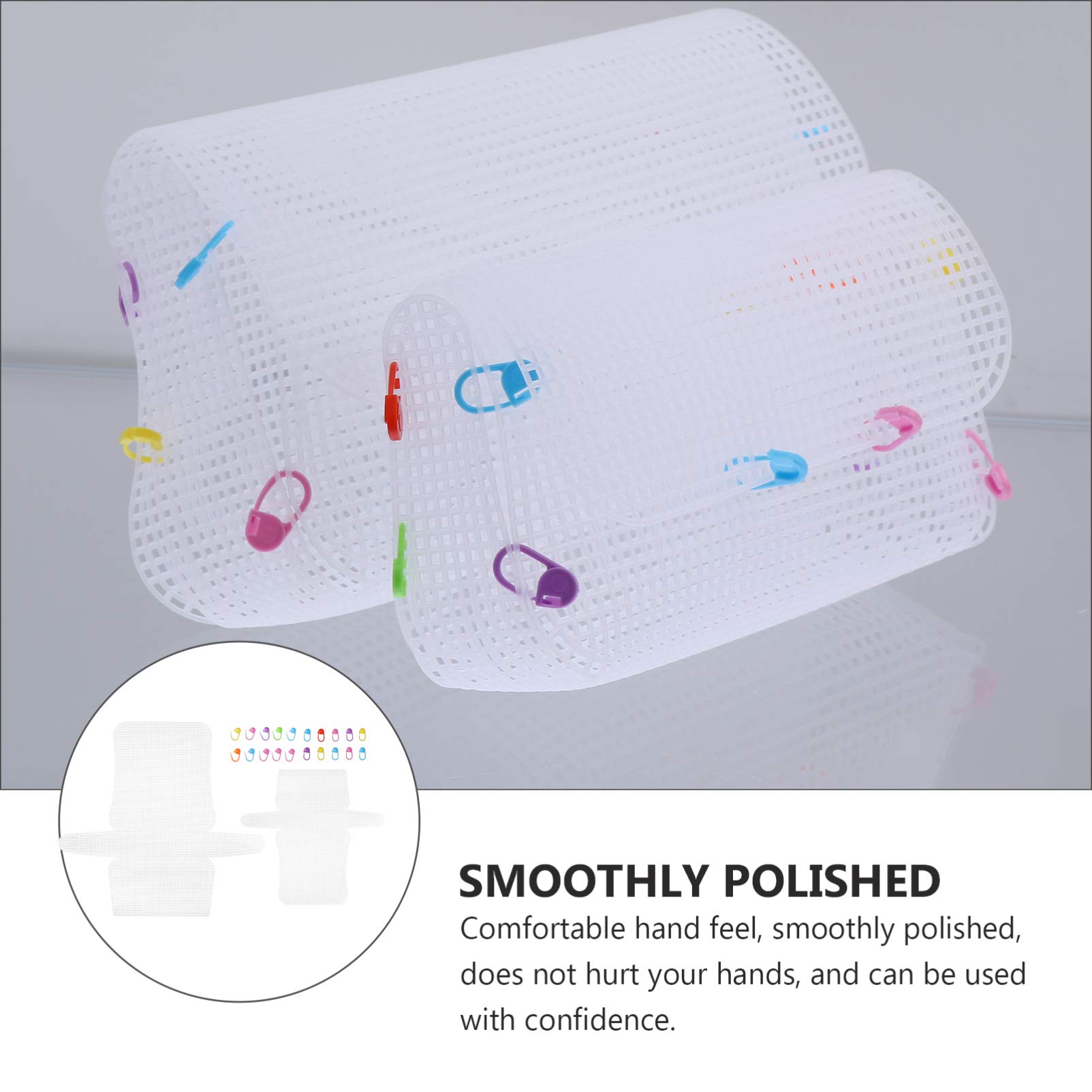20 Stück Runde Kunststoff-Leinwand Für Kreuzstich & Nadelspitze – DIY Mesh-Blätter 11,5 Cm