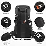 HOMIEE 50-60L Sac à dos pour trekking, sac à dos léger étanche avec couverture de pluie pour le camping