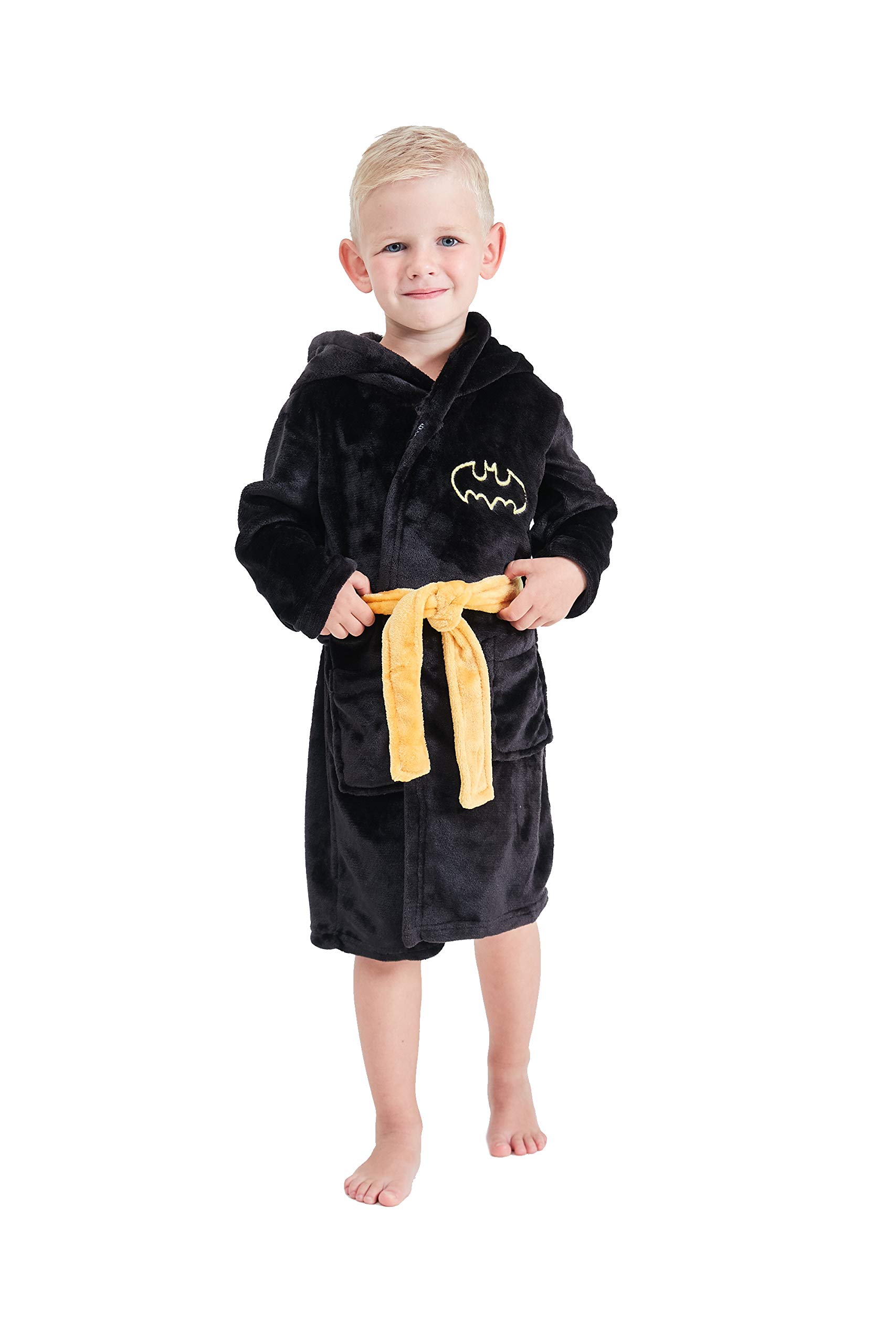 Boys Robe Kids Hooded Robes Plush Soft Pajamas Sleepwear Toddler Bathrobe for Boys