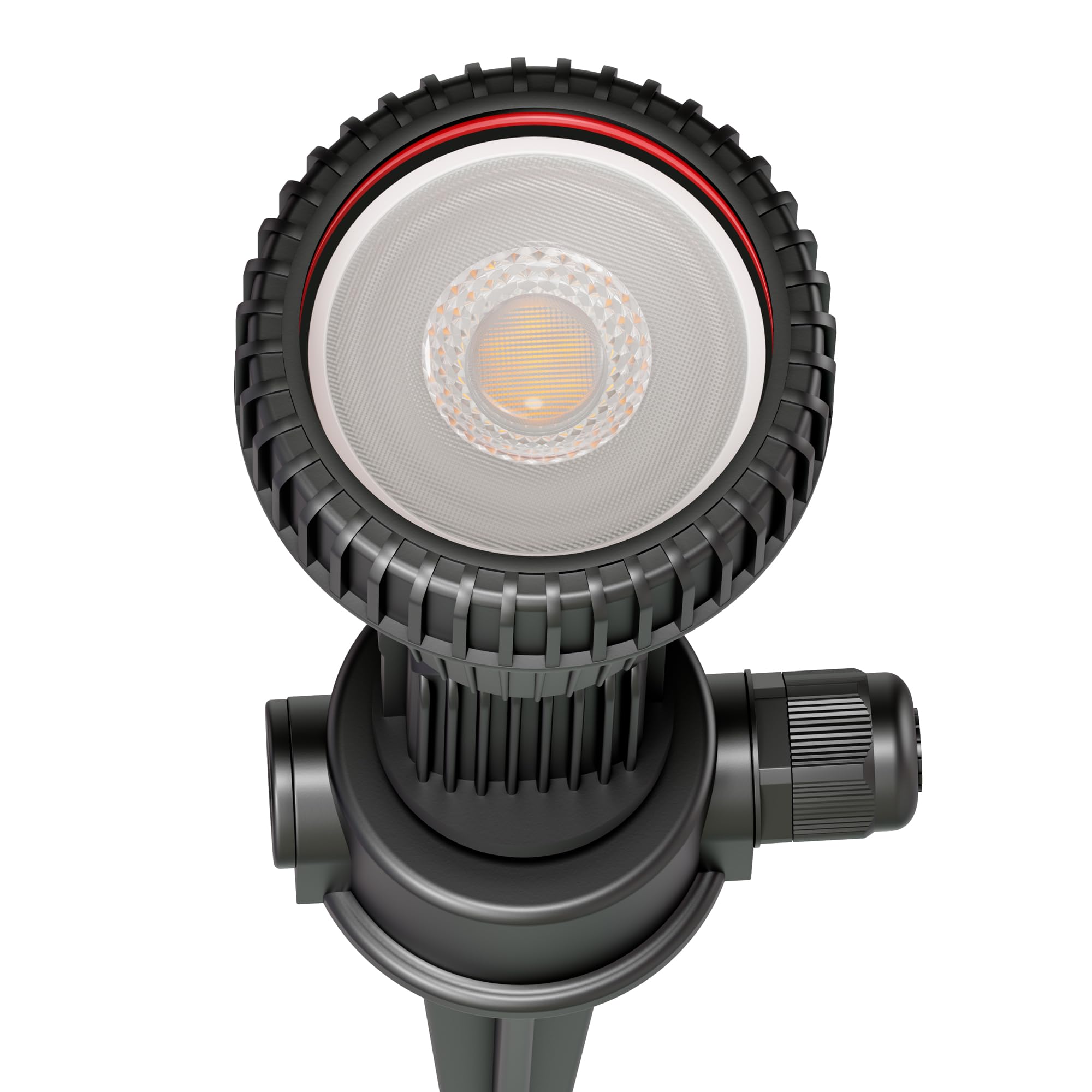 ledscom.de Zestaw 10 reflektorów ogrodowych z kolcem uziemiającym PIRK z wtyczką Schuko do użytku na zewnątrz, czarny, w tym GU10 LED (ciepła biel, 7,6 W każdy, 1103 lm, 33°)