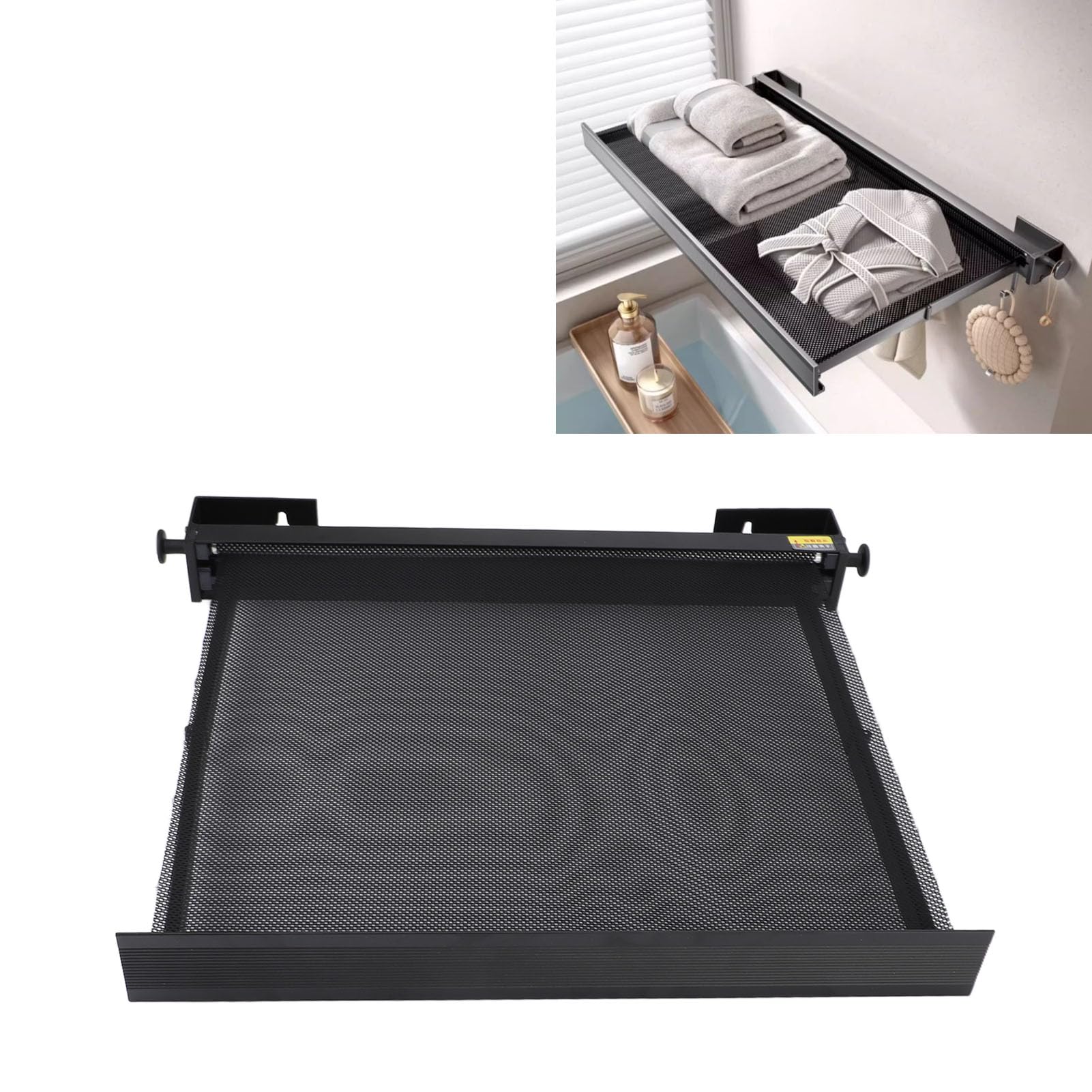 Gear Keeper Retractable Drying Rack Retractable White Wall Mounted ...