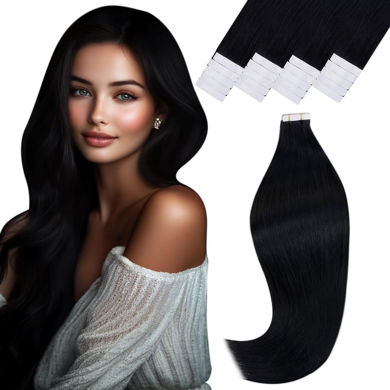 Vivien Brown Clip in Hair Extensions Darkest Brown to Light Brown Balayage Hair Extensions for Women Clip in Hair Extensions Human Hair 22 Inch 120g 7pcs #2/8/2 — view 13