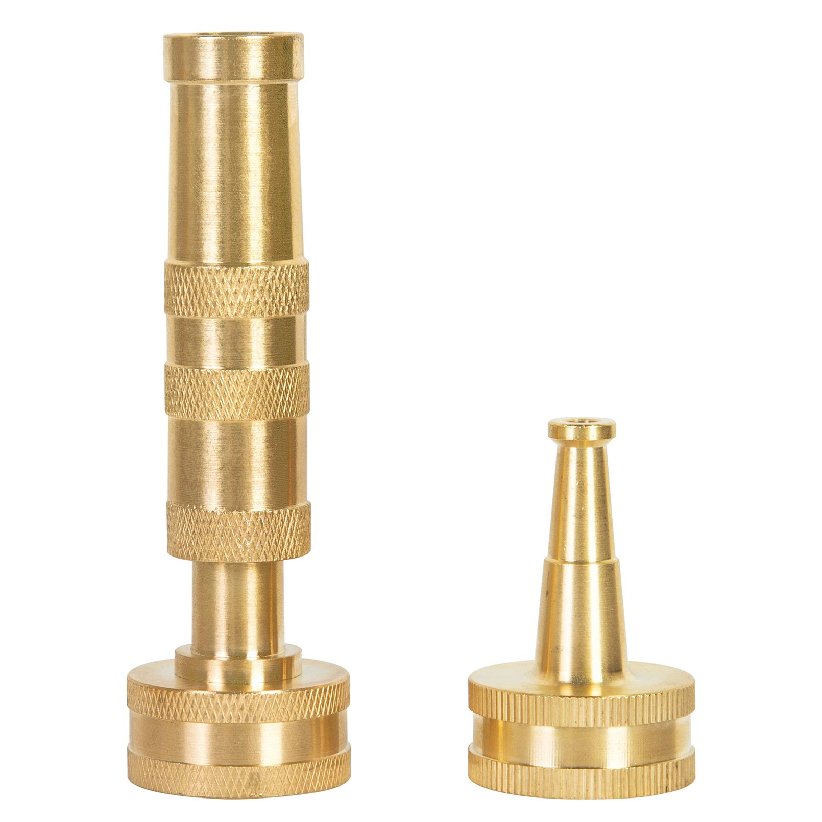 Buy Yhmall Adjustable Garden Hose Nozzle 4 Inch, Heavy Duty Solid Brass Water Hose Nozzle Jet