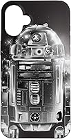 Vista 23 de Carcasa negra para iPhone 16 Star Wars R2-D2 Retro Galaxy