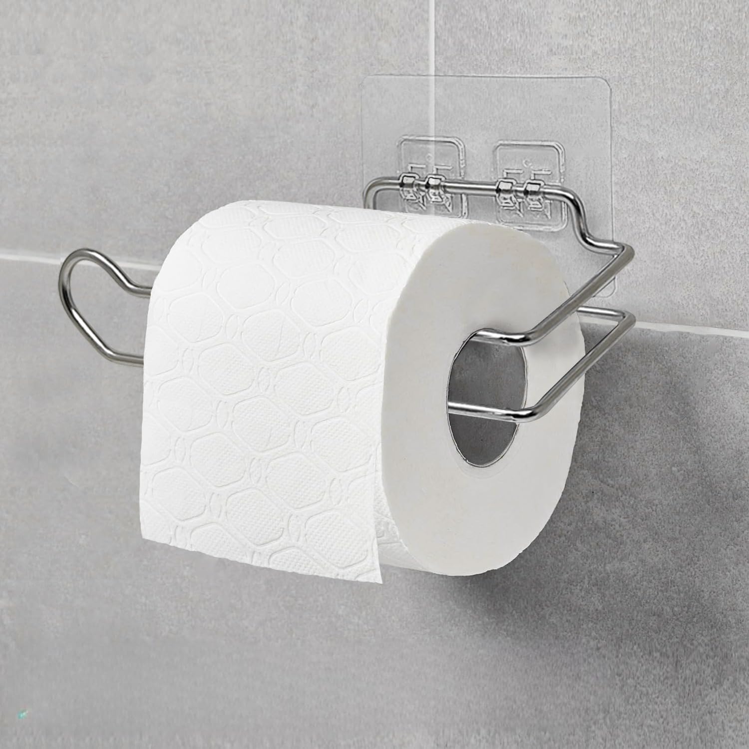 Stickzy 1PC Stainless Steel Self-Adhesive Toilet Paper Roll Holder Tissue Stand Towel Bar Hanger for Kitchen Bathroom Storage Rack (Big) (B0CR7QY1TY) Amazon Price History, Amazon Price Tracker