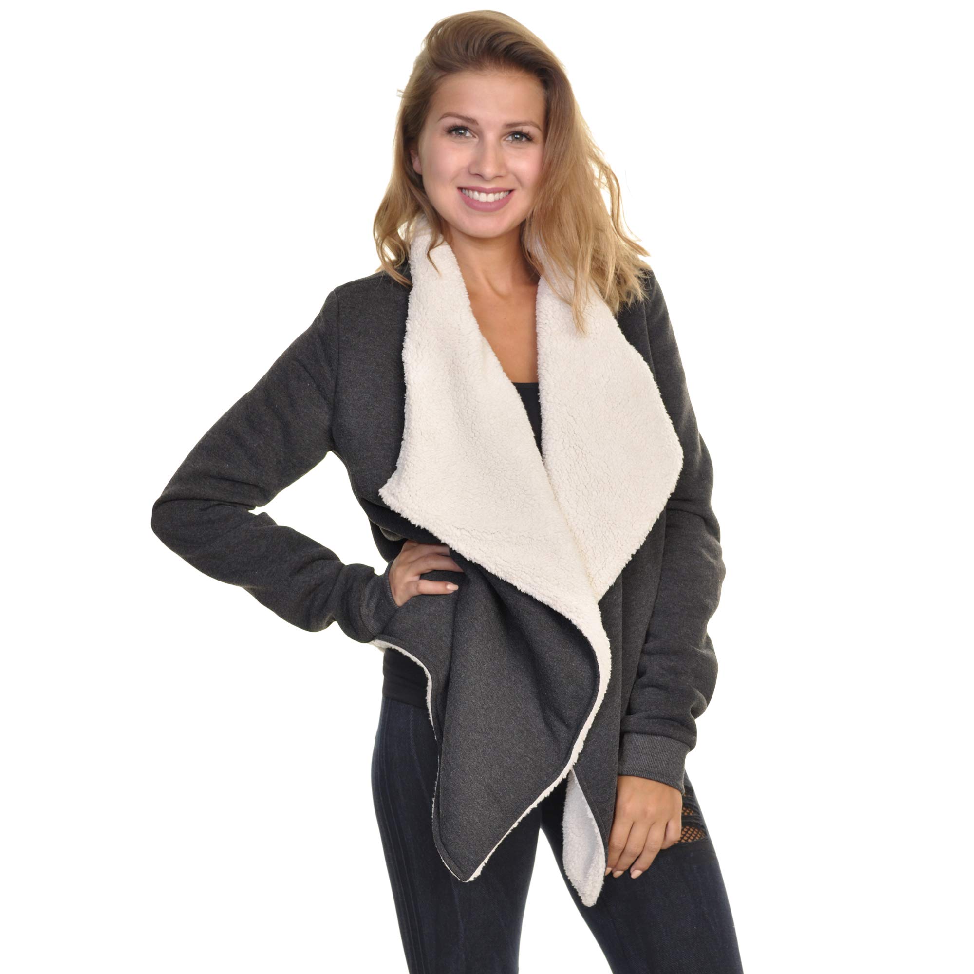 Sherpa-Lined Cardigan 