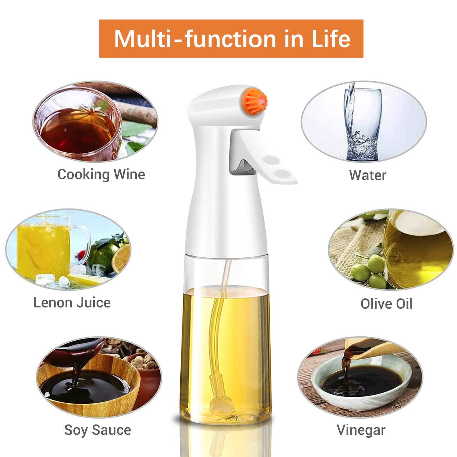 Genérico Spruzzatore Olio Spray Da 200 Ml Per Cucina, Spray - Foto 8