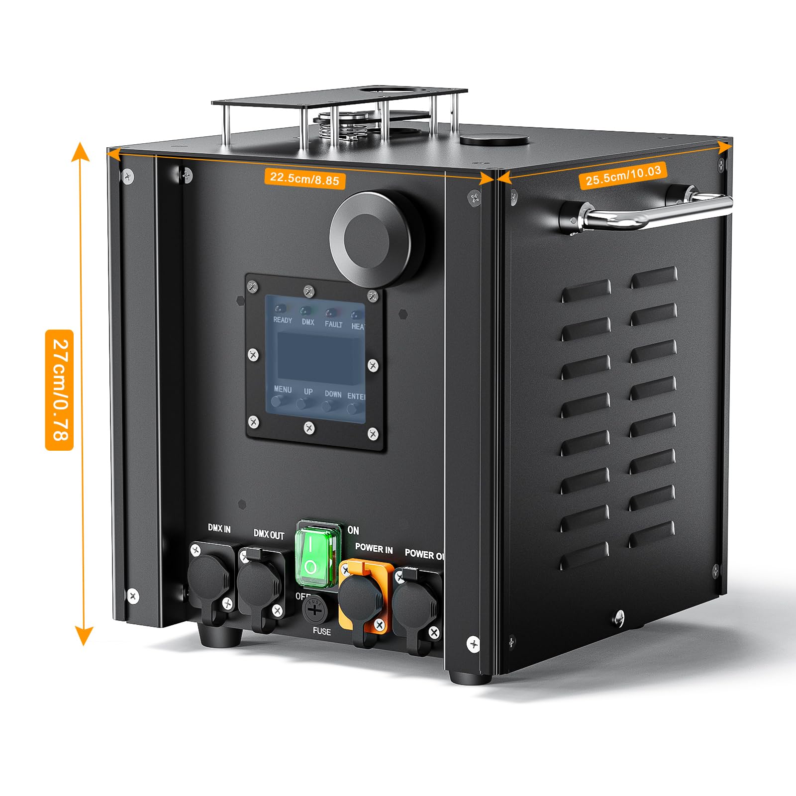 Pyrotechnikmaschinen, 2PC 750W DMX Wasserdichtes Cold Spark Maschine mit Flightcase, Fernbedienung für Partys Halloween Weihnachten Hochzeiten Sporting Events