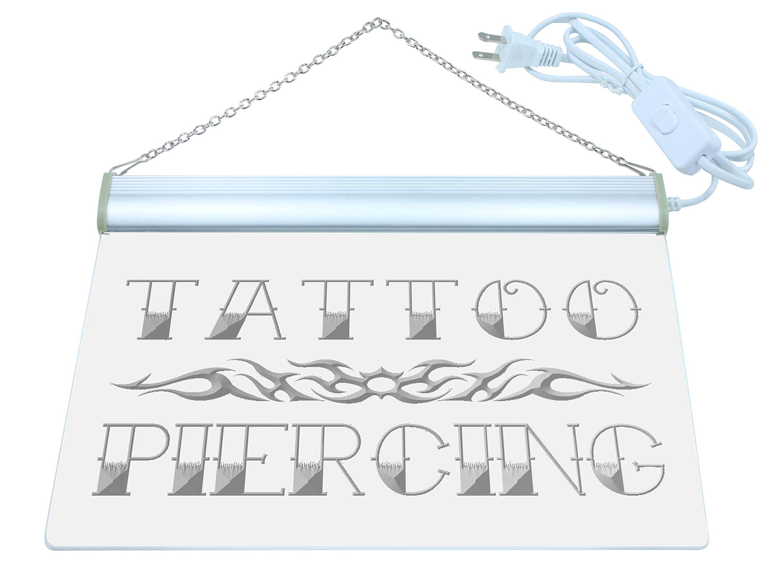 ADVPRO Tattoo Piercing Miami Ink Shop LED Neon Sign Multi-color 400 x 300mm st4s43-i559-c