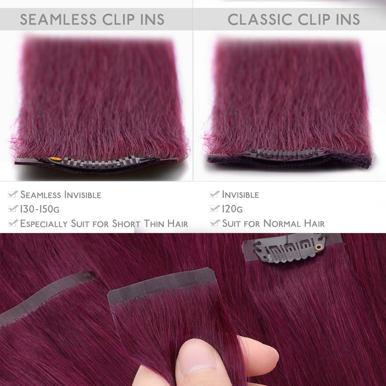 WENNALIFE Clip in Hair Extensions Human Hair 16 Inch 120g 7pcs Dark Brown Hair Extensions Clip in for Women Real Human Hair Double Weft Rallonge Cheveux Humain Extension Real Hair Extensions — view 121
