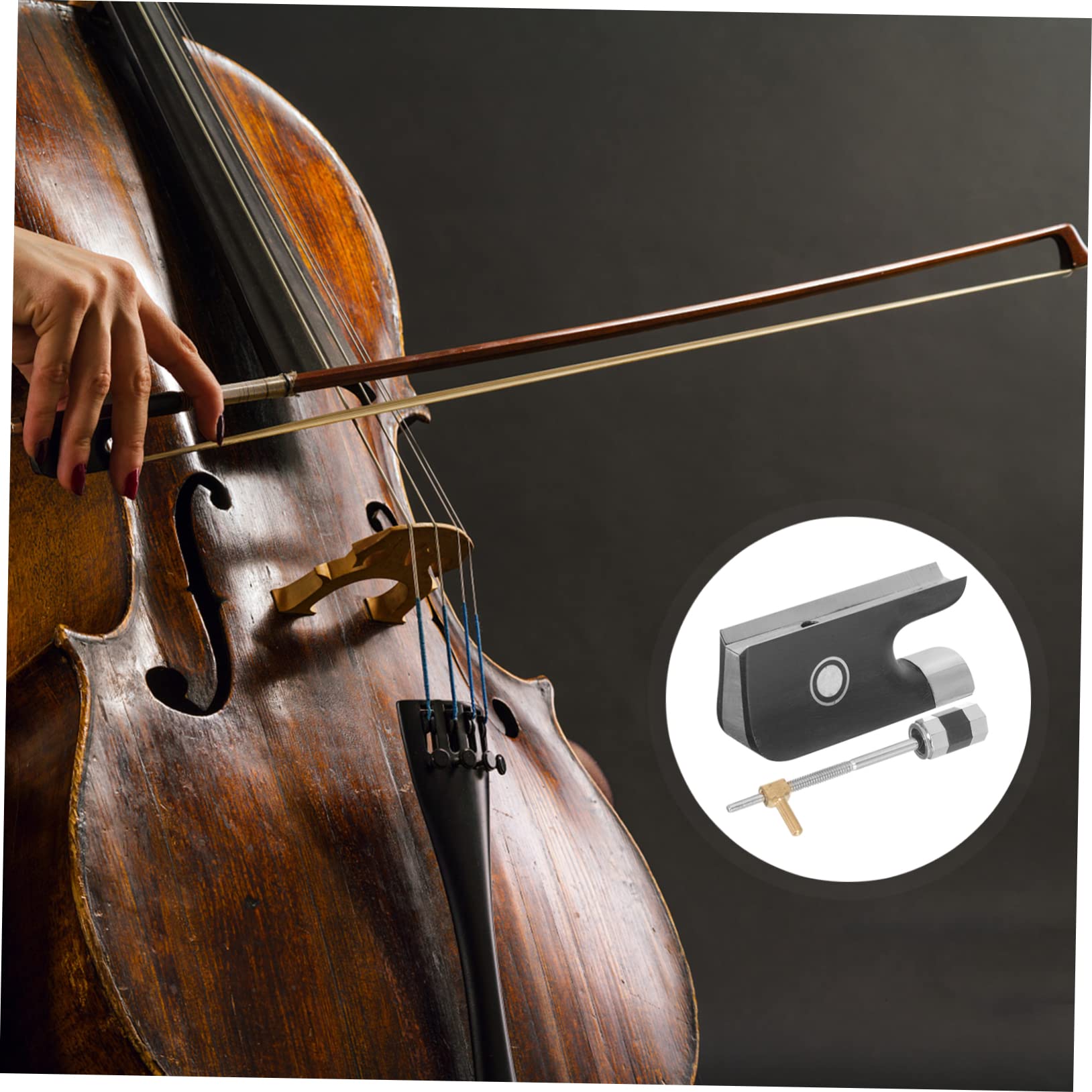 Hoement 3 Set Di Accessori A Clip Per Archetto Di Violino Con Parti Di Ricambio Per Accordatore Per Strumenti A Corda Acustici