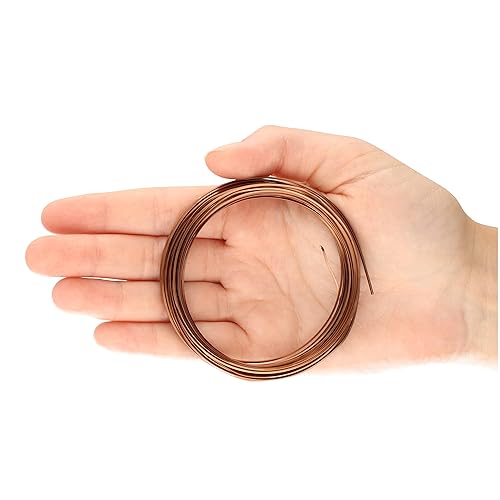 Miniatura 5 de The Beadsmith Alambre cuadrado para manualidades, elementos de alambre, temperamento suave, calibre 18, bobina de 7 yardas, color cobre antiguo,