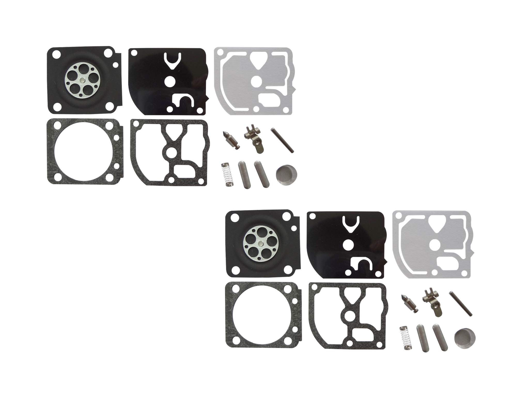 Carburetor Repair/Rebuild Kit Replaces ZAMA RB-130 For Husqvarna 550XP 570 575 XP Airhead Saw ZAMA C1M-EL28 C1M-EL50 (Pack of 2)