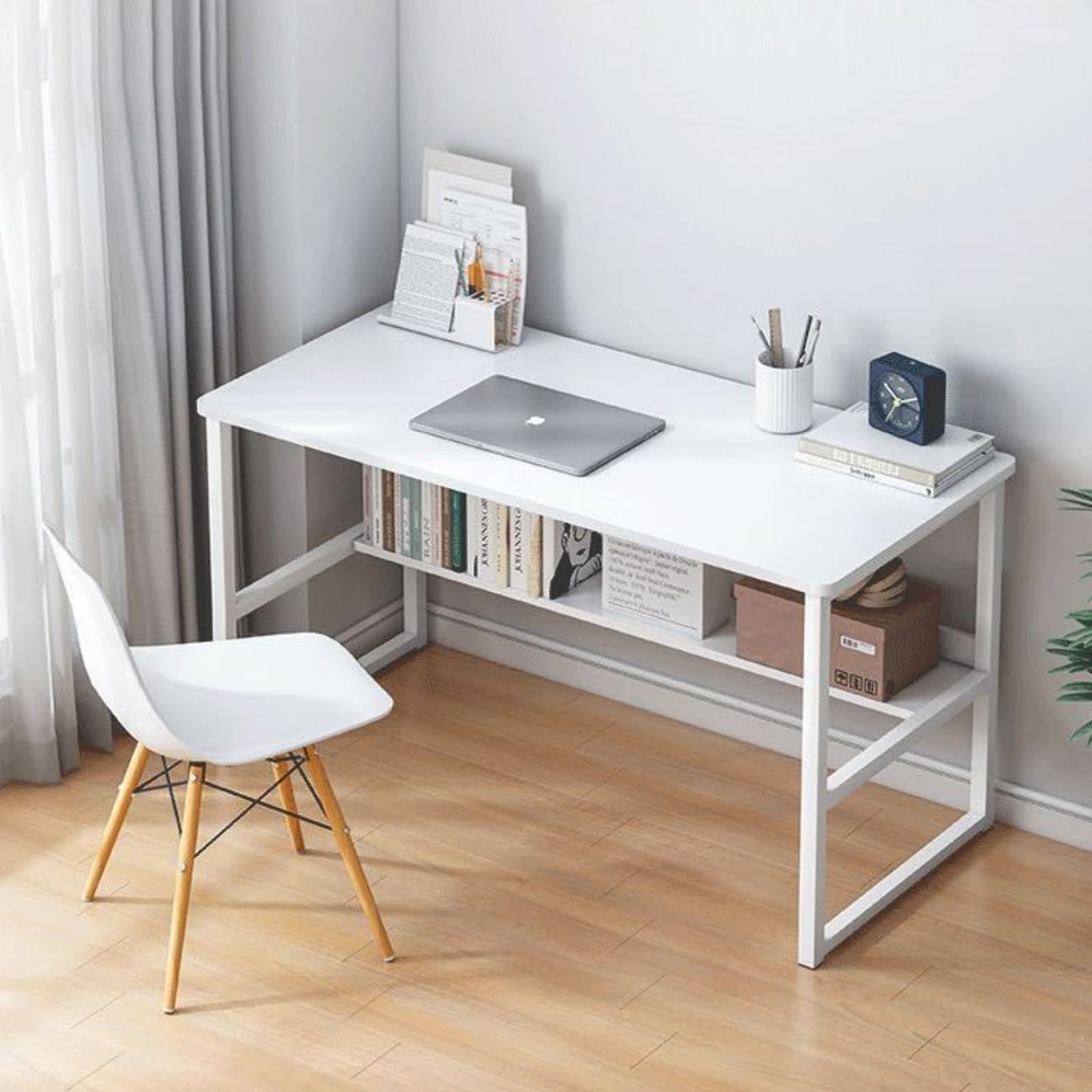 Amazon | パソコンデスク 光沢天板 ゲーミングデスク 書斎机 書斎  