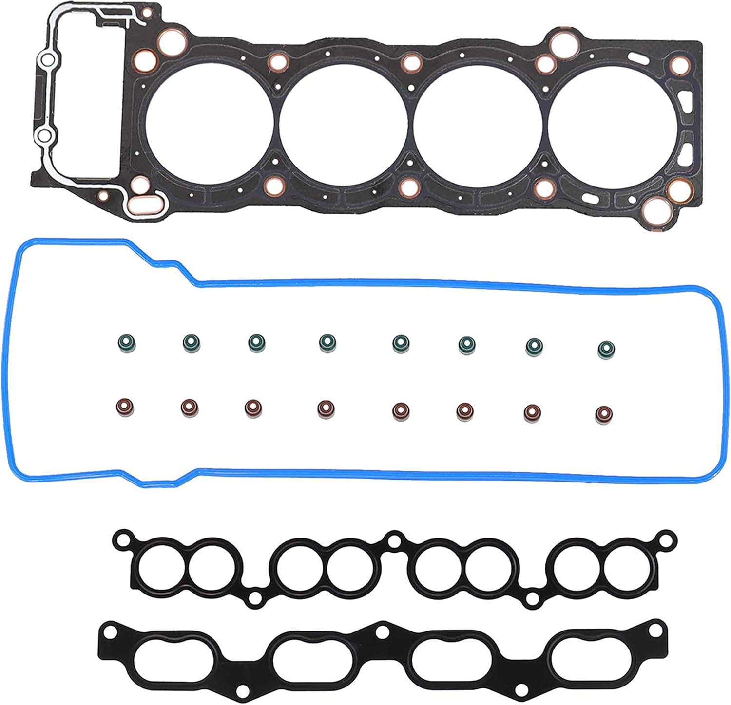 DNJ HGS939 Head Gasket Set for 1994-2004 Toyota 4Runner T100 Tacoma 2.4L-2.7L L4 16V DOHC 2438cc