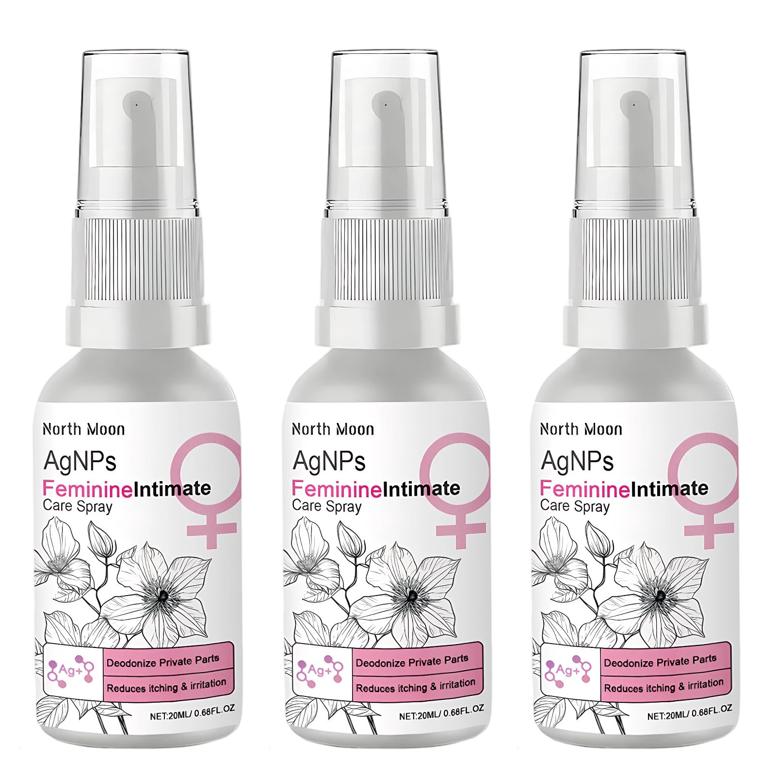 3 spray intimo naturale per donne, deodorante intimo, per donne, cura intima, da donna, pulizia rapida e cura della zona intima, spray per salviettine umidificate contro gli odori intimi