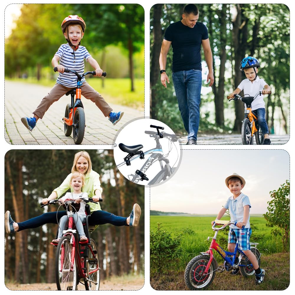 Foreverup seggiolino Anteriore per Bicicletta，Seggiolino per Mountain Bike，Seggiolino Bici Anteriore per Bambini，Seggiolino per Bambini da 1 a 6anni, Adatto per Mountain Bike, Biciclette