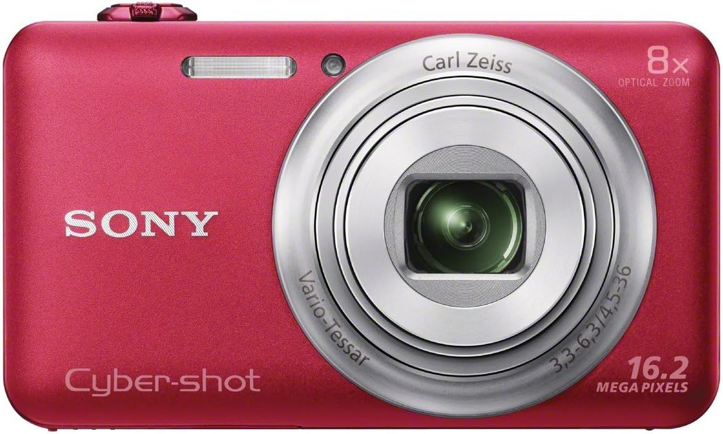 Sony DSC-WX80/R 16 MP Digital Camera with 2.7-Inch LCD (Red)