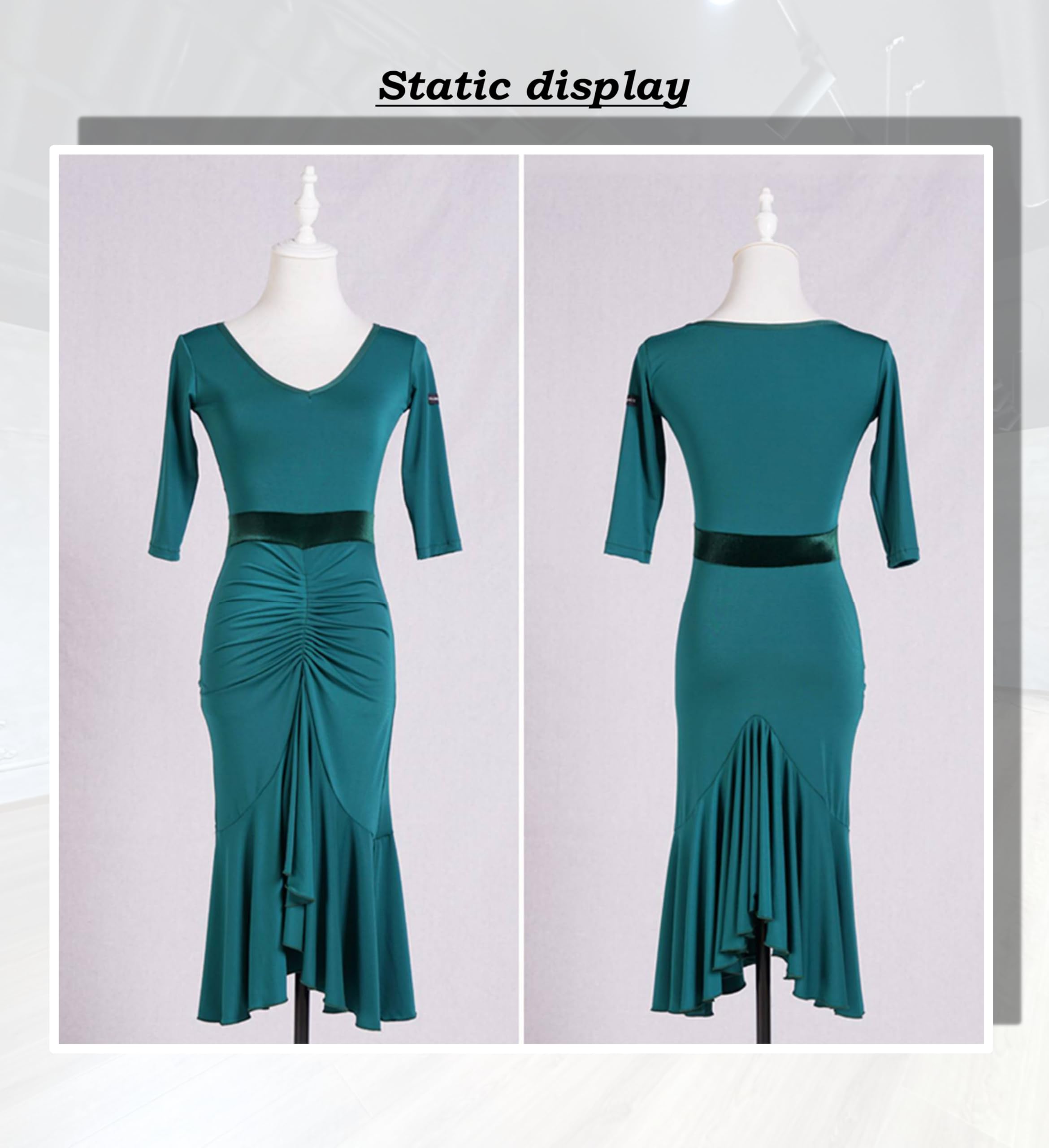 SCGGINTTANZ G3028 Swing-Kleid für Lateinamerikanischer Ballsaal, professionell, doppelseitig, tragbar, Design