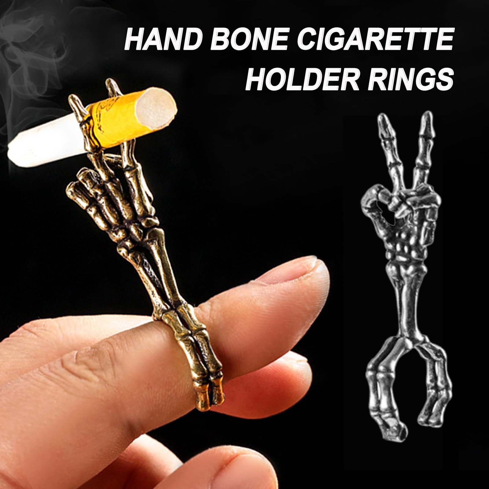 Smoked Cigarette Box, Decorative Ring