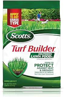 Scotts 20220 Turf Builder Southern Lawn FoodFL: 5,000 sq. ft, Florida Fertilizer Protects Against Heat and Drought, Feeds for Up to 3 Months, Apply to Any Grass Type