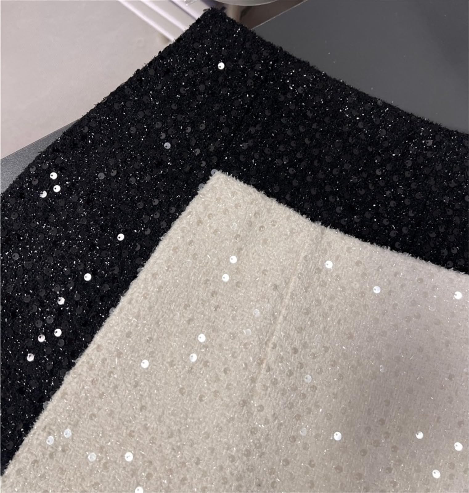 Gonna Mezza Corta con Paillettes Autunno Inverno Alta Gonna Corta da Donna Club Slim minigonne avvolgenti for Vacanze