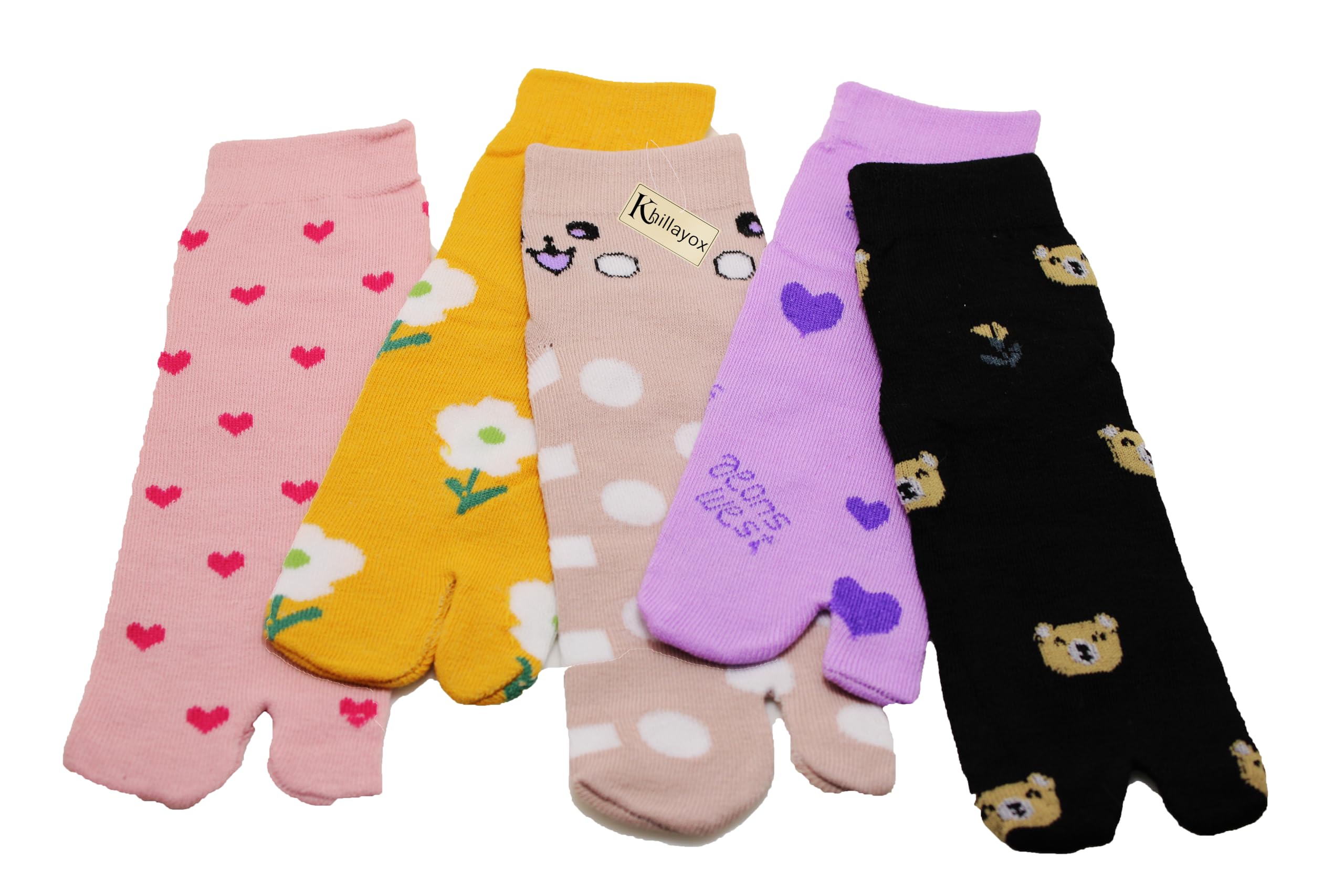 Killayox Women's Cotton Breathable Ankle Length Socks | Multicolor Comfortable, Anti Microbial Solid Color With Thumb Socks For Women And Girls Combo of 5_Free Size-image-10