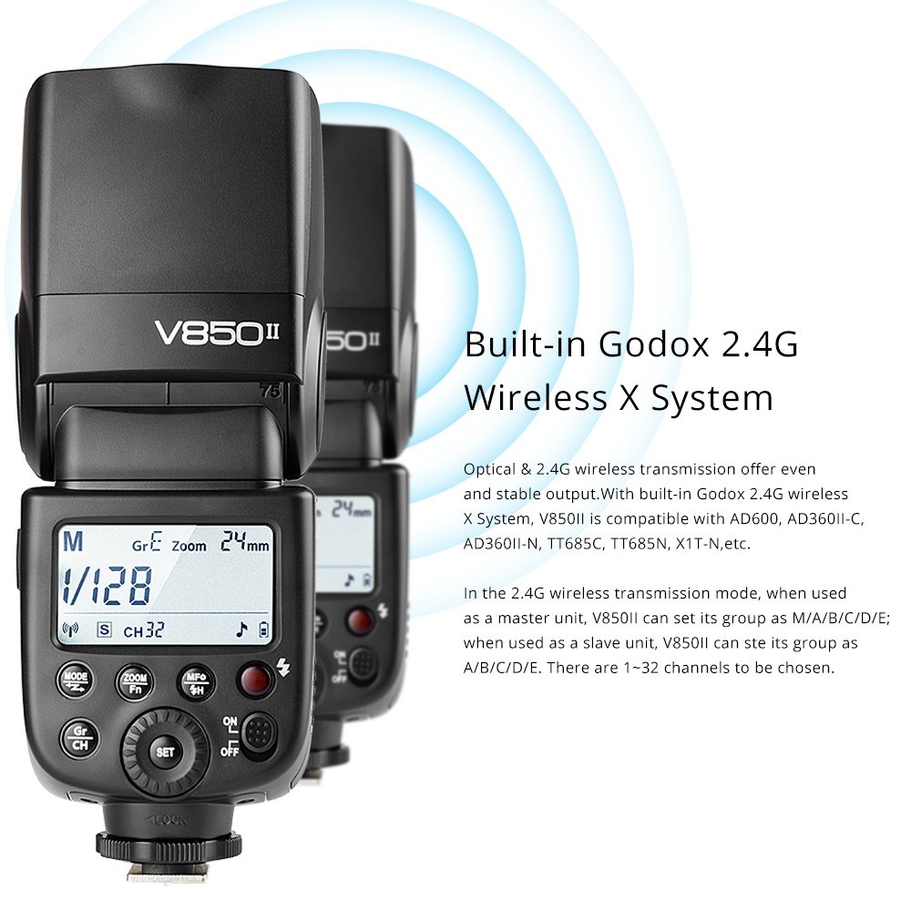 Amazon | Godox V850II カメラフラッシュ ストロボ スピードライト 