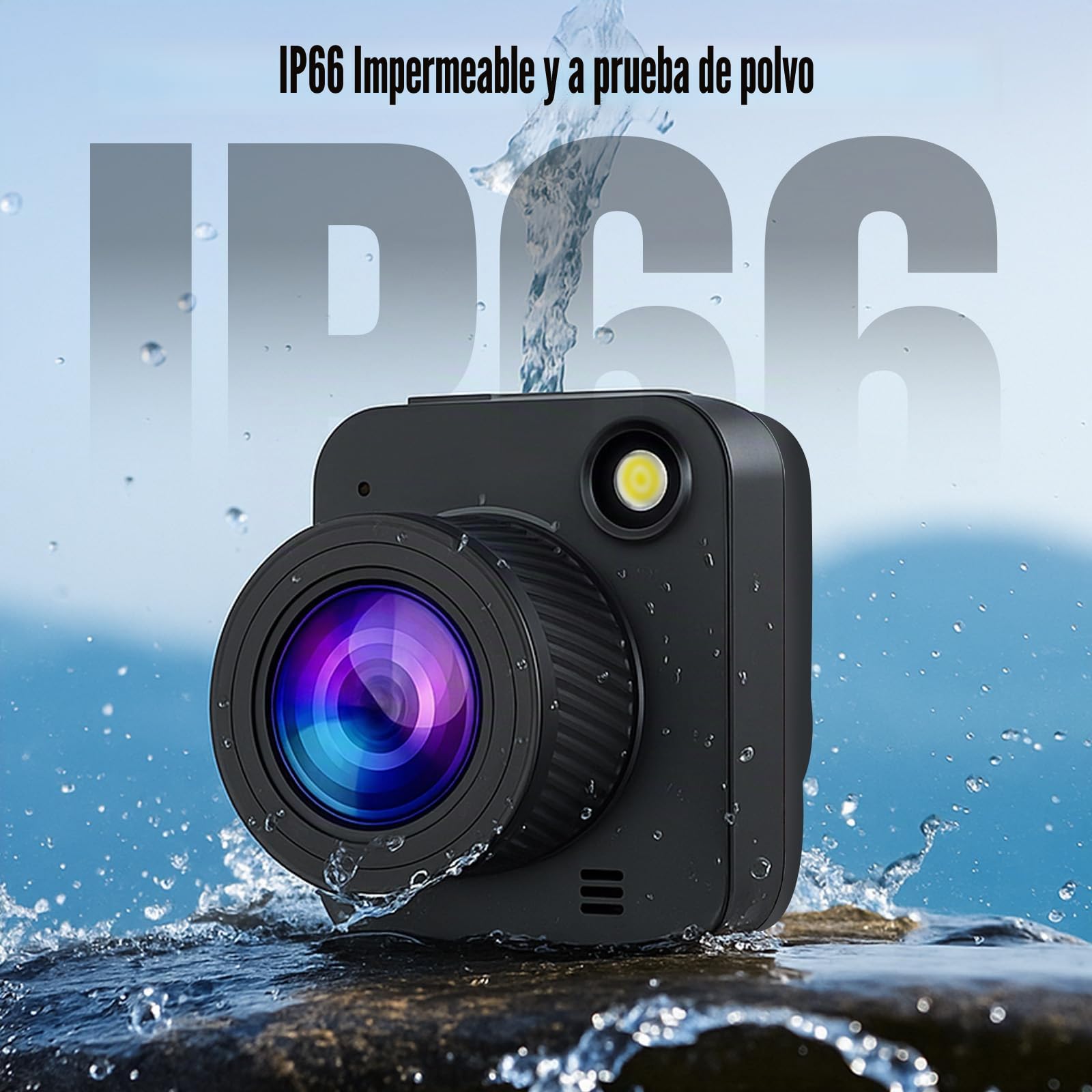 Cámara de lapso de tiempo 4K, 3200 W, IP66, resistente al agua, con batería de 6 meses, tarjeta TF de 64 GB, pantalla basculante de 2 pulgadas, grabación macro, para registrar trabajos de construcción