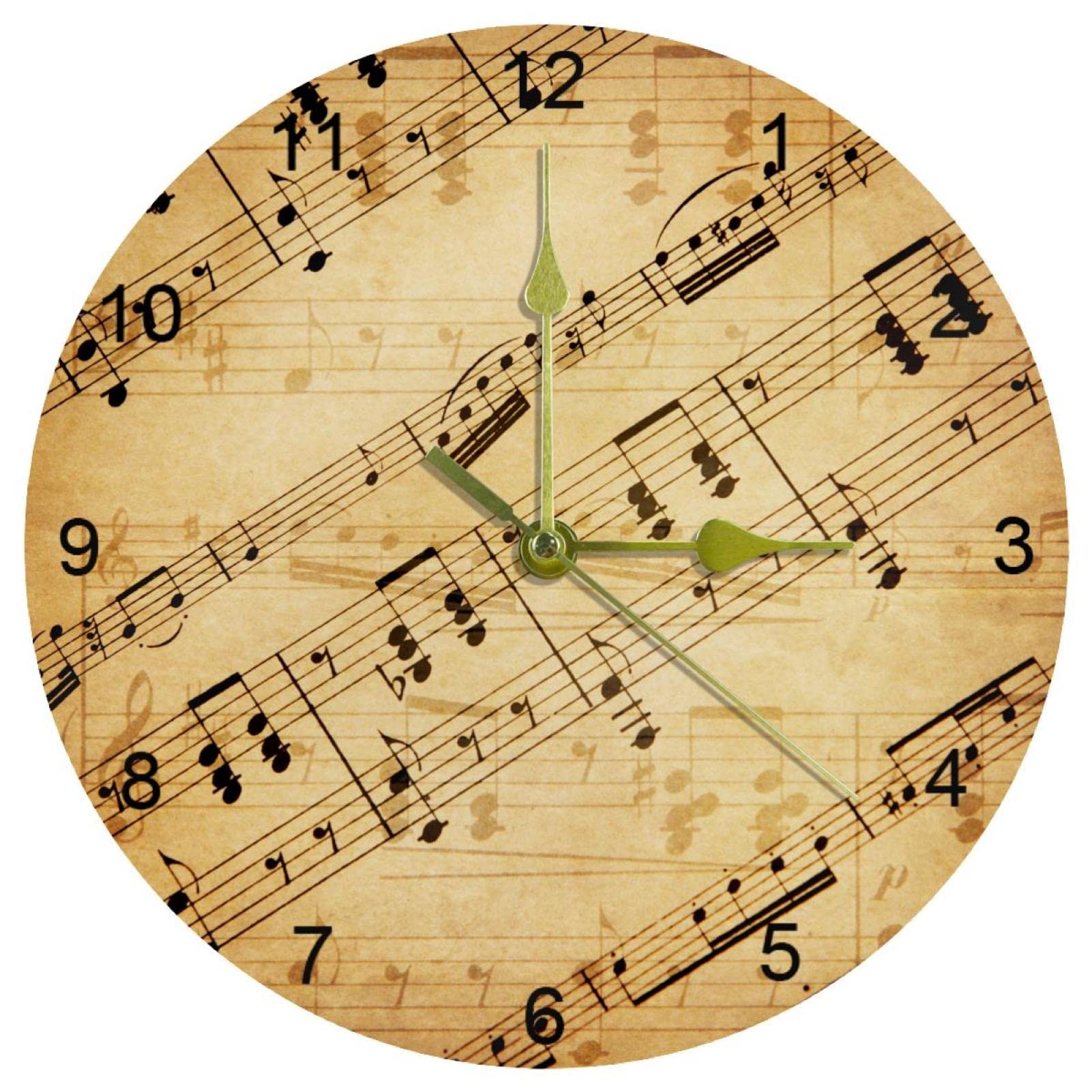 Horloge murale silencieuse ronde pour une cuisine zen et une décoration murale épurée