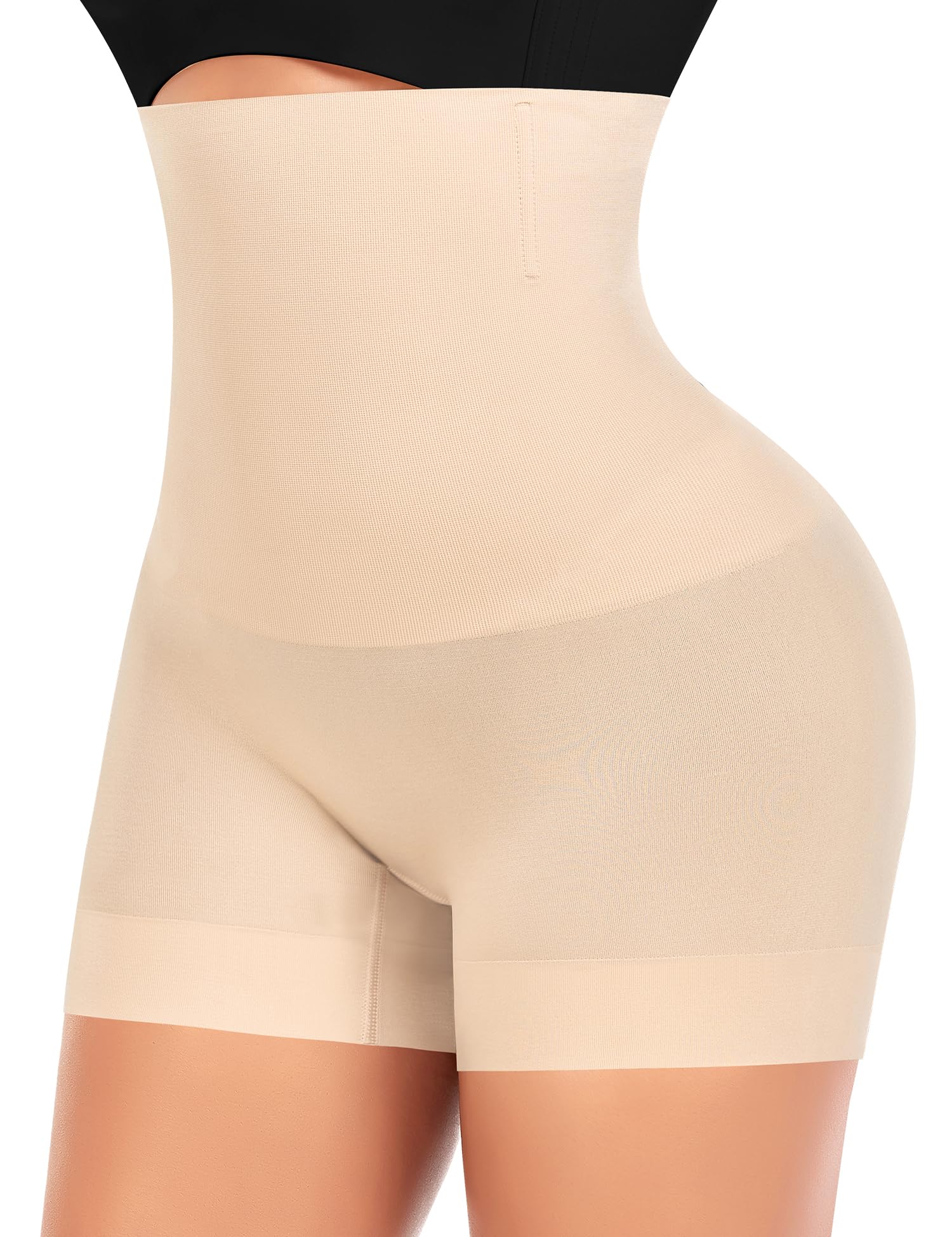 YARRCO Bauchweg Unterhose Damen Shapewear Nahtlose Miederhhose Hohe Taille Kurze Miederpants Body Shaper Leggings Figurformende Unterwäsche