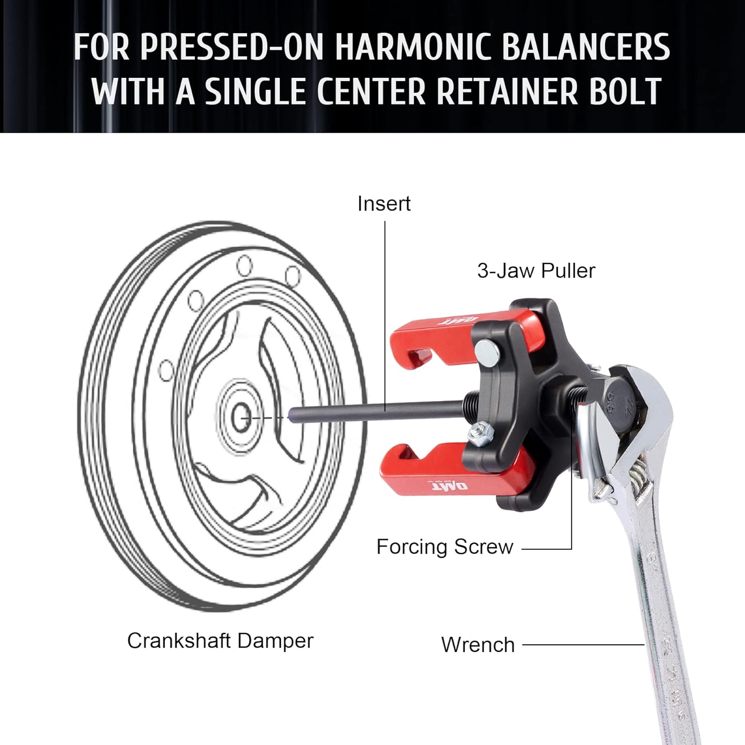 Buy Orion Motor Tech Harmonic Balancer Puller Kit, Adjustable 3Jaw