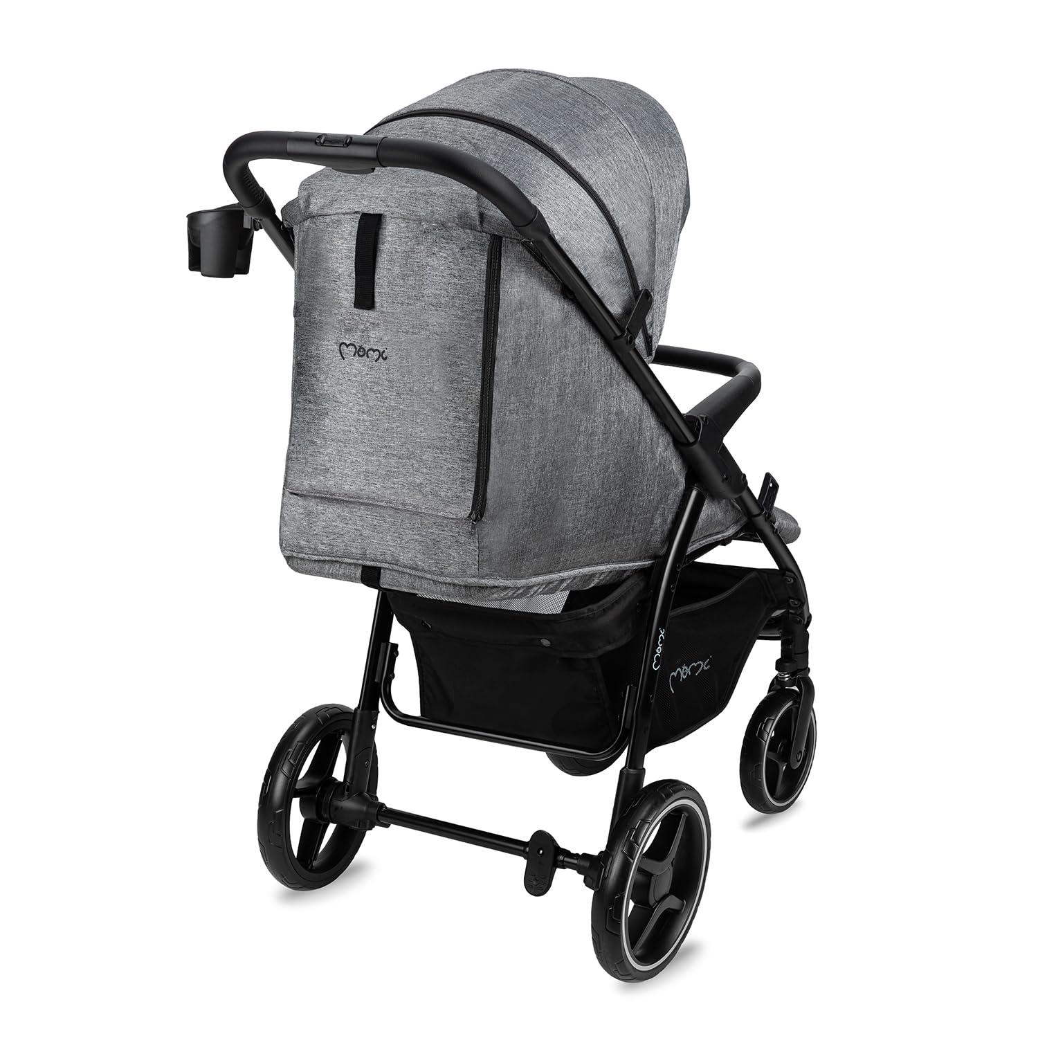 MoMi MIYA EVA Kinder-Buggy Kinderwagen ab 6. Monat bis 22 kg 5-Punkt-Sicherheitsgurt Einkaufskorb Fußsack Getränkehalterung Regenschutz Insektenschutz